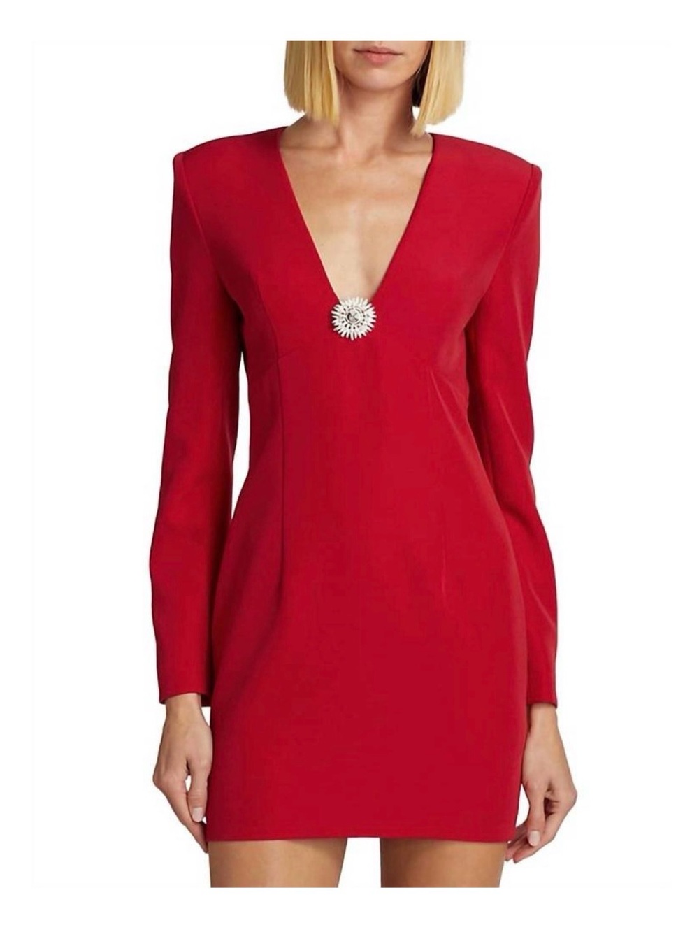 NEW GENERATION LOVE lorenzo crepe dress in rouge size 6